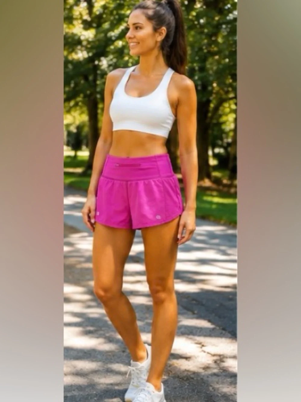 lululemon athletica Hot Pink Running Shorts